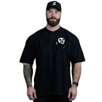 Camiseta Oversized Masculina Estampa Personalizada Clássica Urso Polar Academia Moda Urbana Algodão Fio Penteado Premium