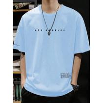 Camiseta Oversized Masculina Estampada Los Angeles Minimalista 503 StreetWear Estilo de Rua