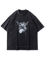 Camiseta Oversized Masculina Laixton de Algodão Casual com Estampa Camiseta Oversized Masculina Laixton de Algodão Casual com Estampa