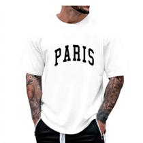 Camiseta Oversized Masculina Paris Streetwear Academia Maromba