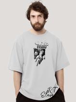 Camiseta Oversized Personalizada Estampada Masculina Algodão Estampada Gola Careca Ref 01