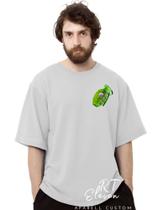 Camiseta Oversized Personalizada Estampada Masculina Algodão Estampada Gola Careca Ref 13