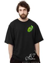 Camiseta Oversized Personalizada Estampada Masculina Algodão Estampada Gola Careca Ref 13