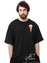 Camiseta Oversized Personalizada Estampada Masculina Algodão Estampada Gola Careca Ref 16