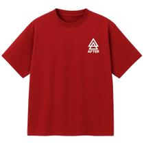 Camiseta Oversized Premium 100% Algodão Vermelha com Estampa Digital - AFTER Camiseta Oversized Premium 100% Algodão Vermelha com Estampa Digital - AFTER