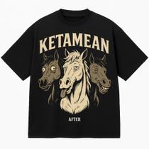 Camiseta Oversized Premium Preta 100% Algodão com Estampa DTF Camiseta Oversized Premium Preta 100% Algodão com Estampa DTF