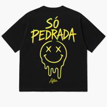 Camiseta Oversized Premium Preta com Estampa DTF - 100% Algodão Camiseta Oversized Premium Preta com Estampa DTF - 100% Algodão