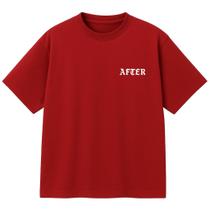 Camiseta Oversized Premium Vermelha 100% Algodão com Estampa DTF Camiseta Oversized Premium Vermelha 100% Algodão com Estampa DTF