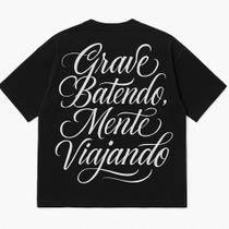 Camiseta Oversized Preta Grave AFTER - 100% Algodão Premium com Estampa DTF Camiseta Oversized Preta Grave AFTER - 100% Algodão Premium com Estampa DTF