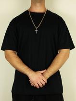 Camiseta Oversized Preta Over Premium 100% Algodão