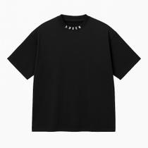 Camiseta Oversized Preta Premium 100% Algodão com Estampa DTF Camiseta Oversized Preta Premium 100% Algodão com Estampa DTF