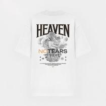 Camiseta Oversized StreetWear Algodão Abstract Heaven No Tears