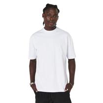 Camiseta Oversized Streetwear Branca Basic 100% Algodão Camisa Lisa Unissex