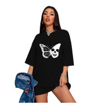 Camiseta Oversized Streetwear Butterfly Death