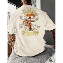 Camiseta Oversized Streetwear Camisa 100% Algodão Estampada Urso Anjo Filme Desenho Camiseta Oversized Streetwear Camisa 100% Algodão Estampada Urso Anjo Filme Desenho