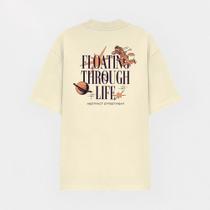 Camiseta Oversized StreetWear Estampada Abstract Floating Through