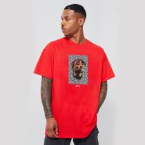 Camiseta Oversized Streetwear Off-Y Tupac Red