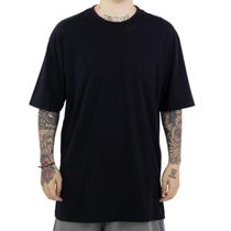 Camiseta Oversized Streetwear Preta Basic 100% algodão Camisa Lisa - Brunx Ind