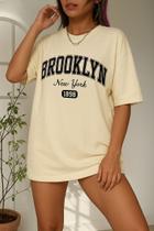 Camiseta Oversized Streetwear Unissex Brooklyn New York Camiseta Oversized Streetwear Unissex Brooklyn New York