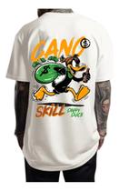 Camiseta Oversized Streetwear Unissex Larga Gano Skill Camiseta Oversized Streetwear Unissex Larga Gano Skill