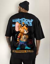 Camiseta Oversized Streetwear Unissex Larga Jerry Brooklin Camiseta Oversized Streetwear Unissex Larga Jerry Brooklin