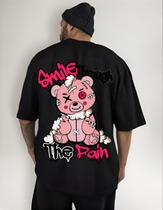 Camiseta Oversized Streetwear Unissex Larga Smile