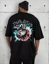 Camiseta Oversized Streetwear Urso Rosa Unissex Dava Pusat Camiseta Oversized Streetwear Urso Rosa Unissex Dava Pusat