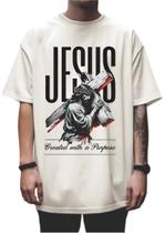Camiseta Oversized Streetwear Urso Rosa Unissex Jesus King Camiseta Oversized Streetwear Urso Rosa Unissex Jesus King