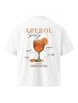 Camiseta Oversized Tecido Grosso Malha Premium Drink Aperol Camiseta Oversized Tecido Grosso Malha Premium Drink Aperol
