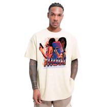 Camiseta Oversized Thug DNV Marfim Camiseta Oversized Thug DNV Marfim