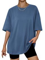 Camiseta Oversized Trendy Queen Azul XL para Treino de Verão Camiseta Oversized Trendy Queen Azul XL para Treino de Verão