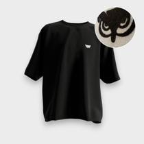 Camiseta Oversized Unissex Classic Flock 100% Algodão Premium Streetwear Masculina Básica Academia