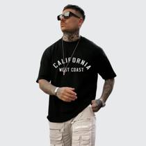 Camiseta Oversized Unissex West Coast 100% Algodão Over