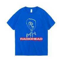 Camiseta Oversized Vintage Radiohead the Bends Com Estampa Gráfica, Estilo Punk Hip Hop Dos Anos 90,