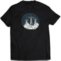 Camiseta OVNI arco-iris camisa espaço alien et abdução