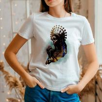 Camiseta Oxum Padroeira a Fé do Brasil - Umbanda e Candomblé