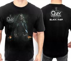 Camiseta Ozzy Osbourne Black Rain Blusa Adulto Oficial Licenciado Of0011 BM