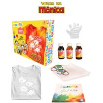 Camiseta P/ Pintar Tie Dye Turma Da Mônica PP Infantil 0075