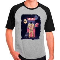 Camiseta pacman caça fantasmas simpsons cinza masculina