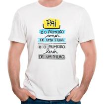 Camiseta pai amor de filha herói de filho camisa presente