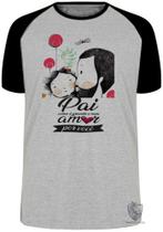 Camiseta Pai amor você Blusa Plus Size extra grande adulto ou infantil