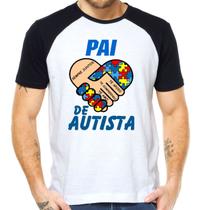 Camiseta pai de autista autismo inclusão blusa camiseta