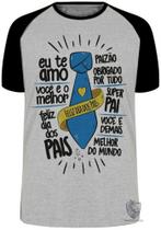 Camiseta Pai gravata Blusa Plus Size extra grande adulto ou infantil