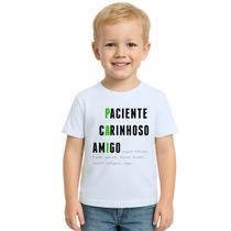 Camiseta Pai Paciente Carinhoso Amigo Personalizada