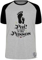 Camiseta Pai passos Blusa Plus Size extra grande adulto ou infantil