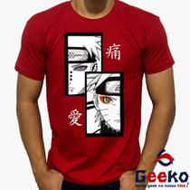 Camiseta Pain e Naruto 100% Algodão Anime Geeko