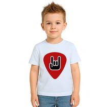 Camiseta Palheta Red Rock And Roll Estampa Personalizada Camiseta Palheta Red Rock And Roll Estampa Personalizada