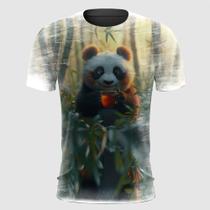 Camiseta Panda Fofo Tomando Chá