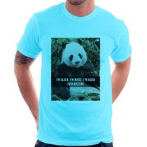 Camiseta Panda Fuck Racism! - Foca na Moda