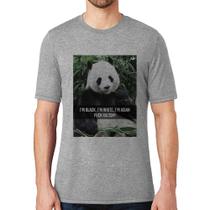 Camiseta Panda Fuck Racism! - Foca na Moda